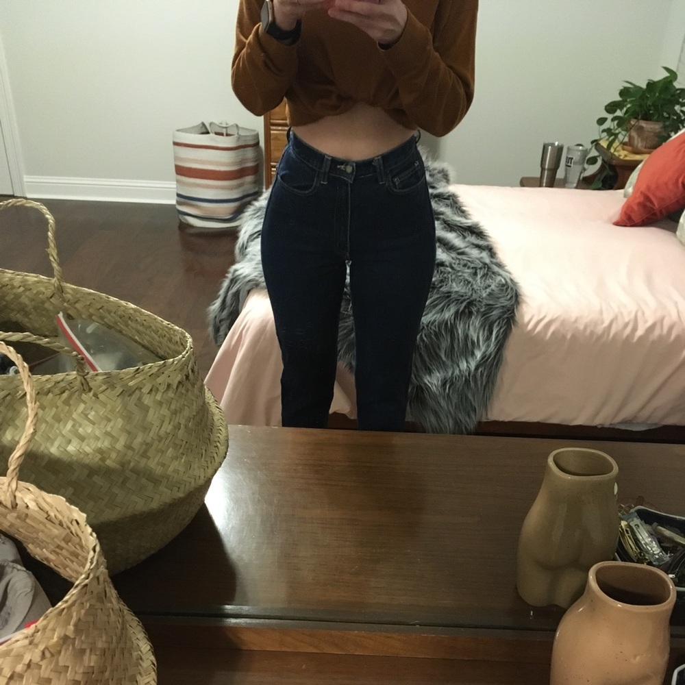 American Apparel High Waisted Mom Jean